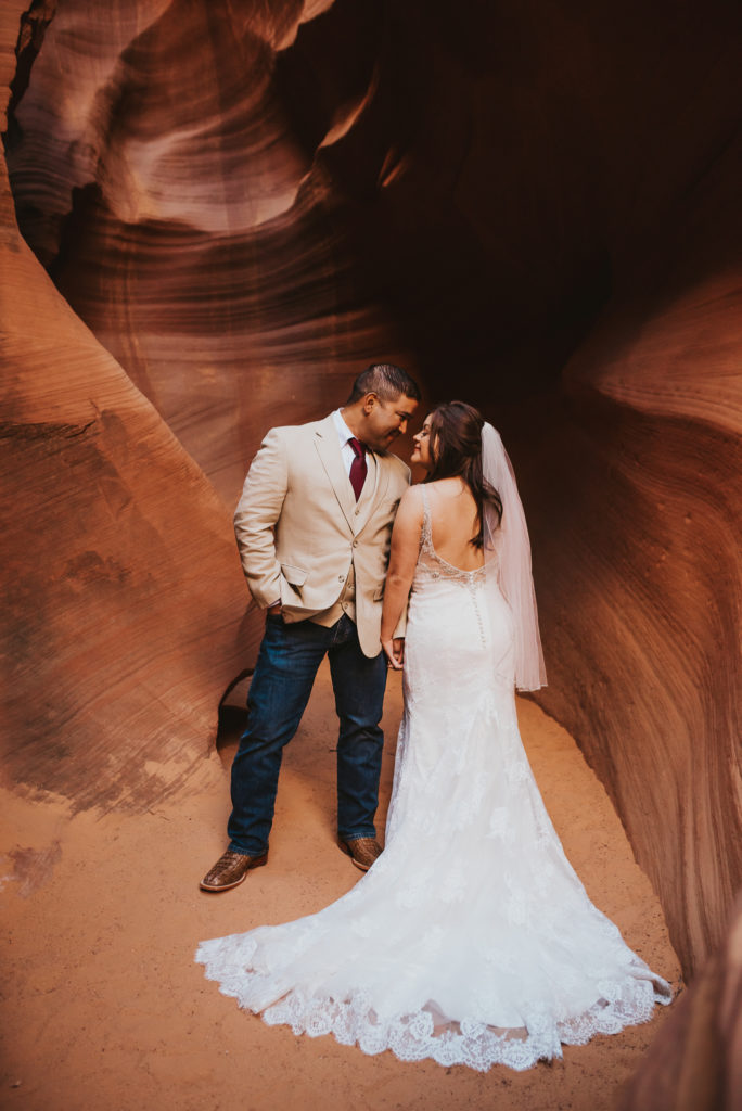 Bridal Session in Slot Canyon