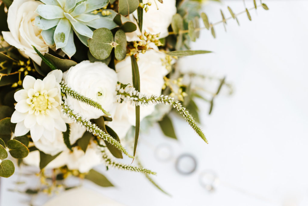 sage and cream wedding flowers