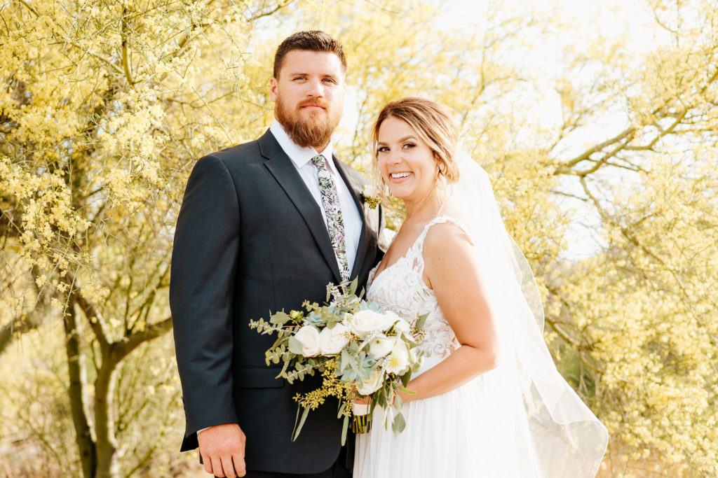 Arizona bride and groom