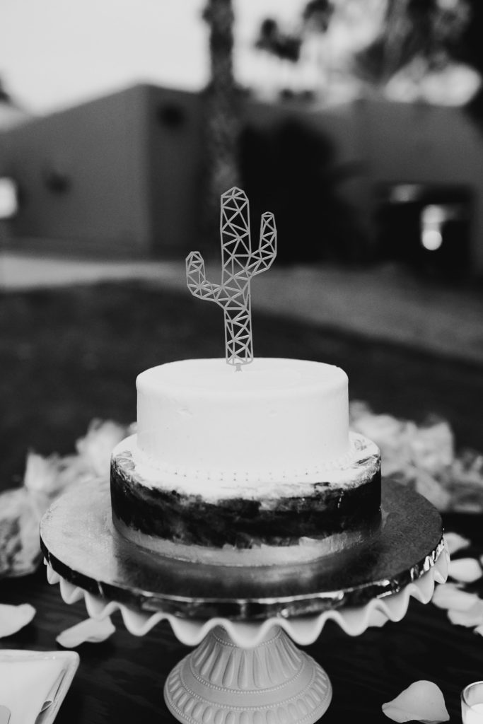 cactus wedding cake