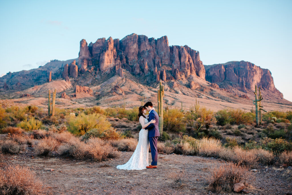 One of the best places to elope in Phoenix - Lost Dutchman State Park!