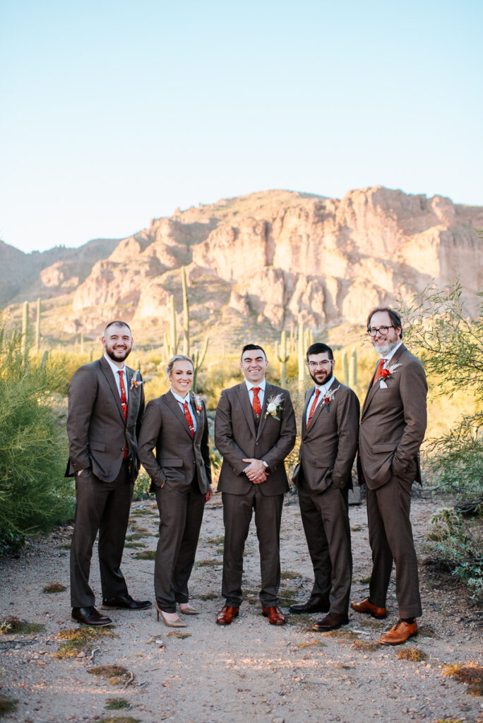 Desert Superstition Mountains Wedding